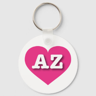 Arizona Hot Pink Heart - I Liebe AZ Schlüsselanhänger