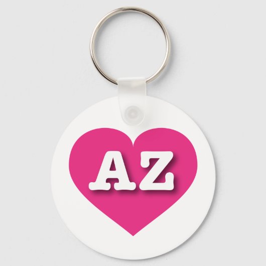 Arizona Hot Pink Heart - I Liebe AZ Schlüsselanhänger (Vorderseite)