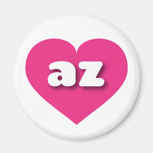 Arizona Hot rosa heart - I Liebe az Magnet (Vorne)