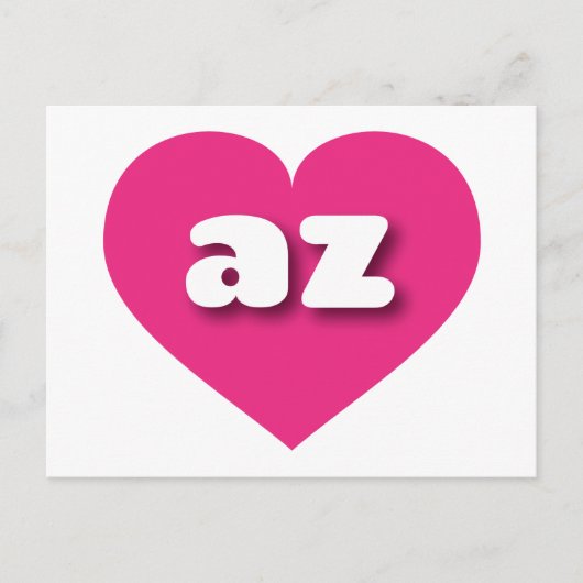Arizona Hot rosa heart - I Liebe az Postkarte (Vorderseite)