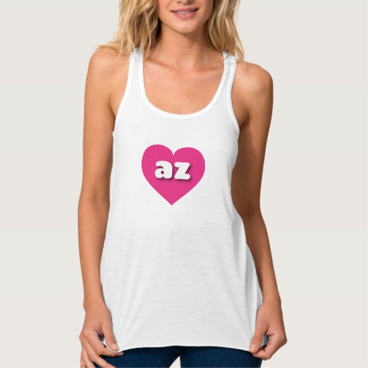 Arizona Hot rosa heart - I Liebe az Tank Top (Vorderseite)