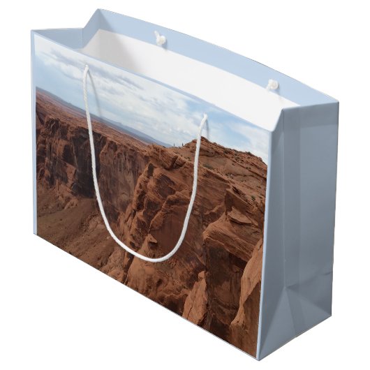 ARIZONA - Hufeisenbend C - Roter Felsen Große Geschenktüte (Rückseite Schrägansicht)