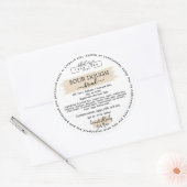 Arizona Hütte Lebensmittelkennzeichen mit Logo Runder Aufkleber (Umschlag)