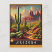 Arizona | Hyper-Realistisches Staat Postkarte (Vorderseite)