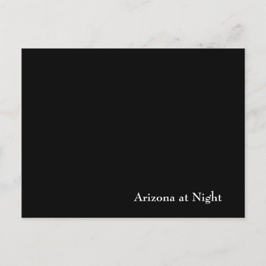 Arizona in der Nacht Postkarte (Vorderseite)