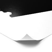 Arizona in Schwarz Fotodruck (Ecke)