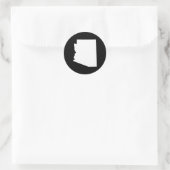 Arizona in Weiß Runder Aufkleber (Tasche)