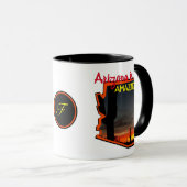 Arizona ist fantastische Karten-Kontur des Tasse (VorderseiteRechts)
