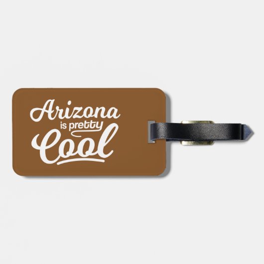 Arizona ist Hübsch Cool Gepäckanhänger (Rückseite horizontal)
