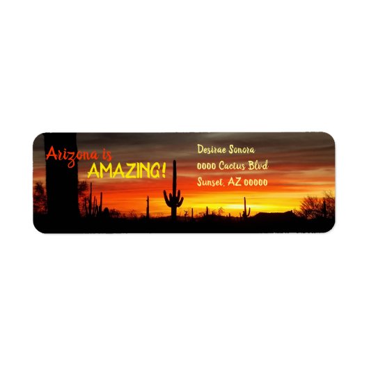 "Arizona ist Phantastisch!" Sunset Sonoran Desert (Vorne)