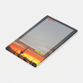 "Arizona ist Phantastisch!" Sunset Sonoran Desert  Post-it Klebezettel (angewinkelt)