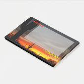 "Arizona ist Phantastisch!" Sunset Sonoran Desert  Post-it Klebezettel (angewinkelt)