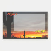 "Arizona ist Phantastisch!" Sunset Sonoran Desert  Post-it Klebezettel (Vorderseite)