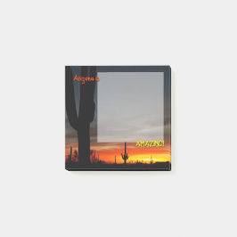 "Arizona ist Phantastisch!" Sunset Sonoran Desert  Post-it Klebezettel