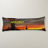 "Arizona ist Phantastisch!" Sunset Sonoran Desert Seitenschläferkissen (Rückseite)