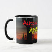 "Arizona ist Phantastisch!" Sunset Sonoran Desert  Tasse (Links)