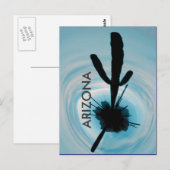 Arizona-Kaktus Postkarte (Vorne/Hinten)