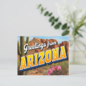 Arizona Kaktus und Wüste Postkarte (Stehend Vorderseite)