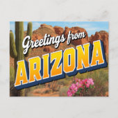 Arizona Kaktus und Wüste Postkarte (Vorderseite)