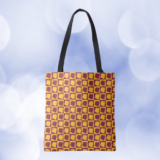 Arizona kariertes Marine- und Goldmuster Tasche