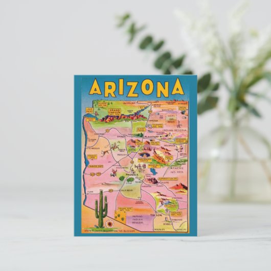 Arizona Karte (Stehend Vorderseite)
