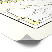 Arizona Karte 1891 Städte, Bahn und Reservationen Poster (Ecke)