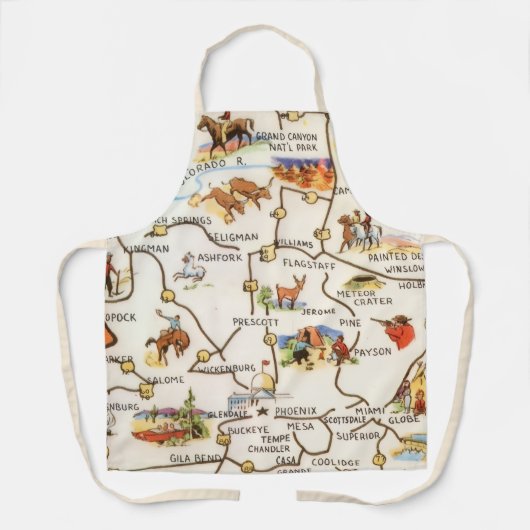 Arizona-Karte Apron Schürze (Vorderseite)