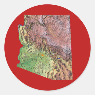 Arizona Karte Aufkleber