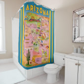 Arizona Karte Duschvorhang (Beispiel)