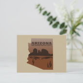 Arizona Karte Landschaft Grand Canyon (Stehend Vorderseite)