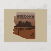Arizona Karte Landschaft Grand Canyon (Vorderseite)
