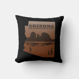 Arizona Karte Landschaft Grand Canyon Kissen
