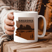 Arizona Karte Landschaft Grand Canyon Tasse