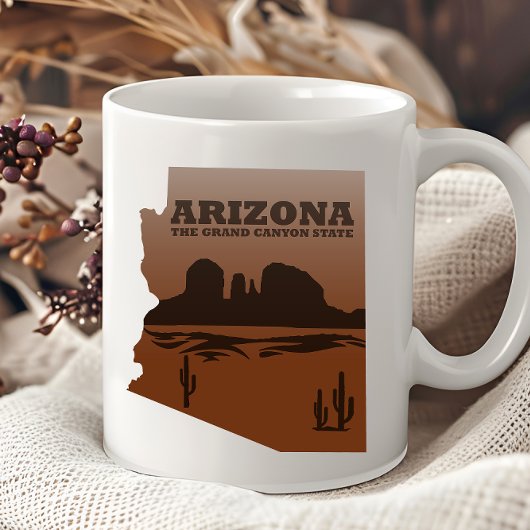 Arizona Karte Landschaft Grand Canyon Tasse