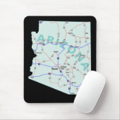 Arizona Karte Mousepad (Mit Mouse)