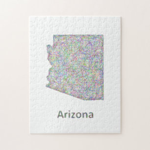 Arizona-Karte Puzzle