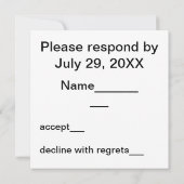 Arizona-Karte und Bildtext Einladung (Rückseite)