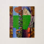 Arizona-Karte und Bildtext Puzzle (Vertikal)