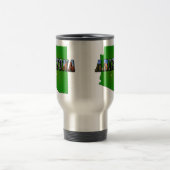 Arizona-Karte und Bildtext Reisebecher (Mittel)