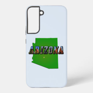Arizona-Karte und Bildtext Samsung Galaxy Hülle