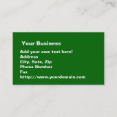 Arizona-Karte und Bildtext Visitenkarte (Rückseite)