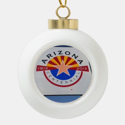 Arizona Keramik Kugel-Ornament (Vorderseite)