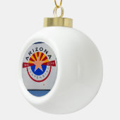 Arizona Keramik Kugel-Ornament (Rechts)