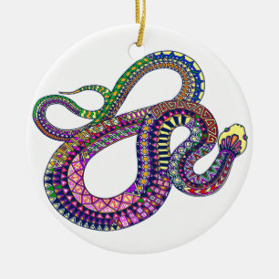 Arizona-Klapperschlange Keramik Ornament