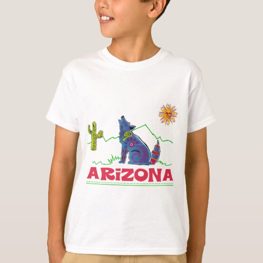 Arizona-Kojote-Heulen T-Shirt (Vorderseite)
