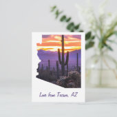Arizona Kontur Personalisiertes Foto Postkarte (Stehend Vorderseite)