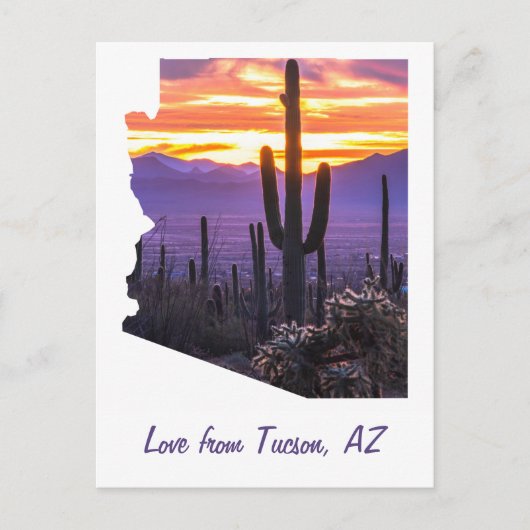 Arizona Kontur Personalisiertes Foto Postkarte (Vorderseite)