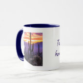 Arizona Kontur Personalisiertes Foto Tasse (Vorderseite Links)