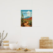 Arizona Kunstvoll wandern Vintag Poster (Küche)