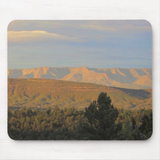 Arizona Landschaft Foto Pine Trees and Mountains Mousepad (Vorne)